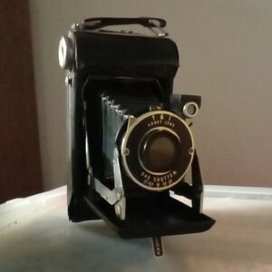 Kodak Black Folding Camera with Silver Accents
